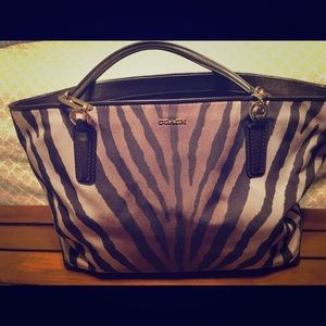 COACH Zebra Handbag